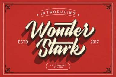 Wonder Stark Font by letterhend — Script Handwritten Font — thumbnail 1