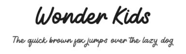Wonder Kids by Nirmala Creative — Script Handwritten Font — thumbnail 1