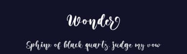 Wonder by Hugefonts — Script Handwritten Font — thumbnail 2
