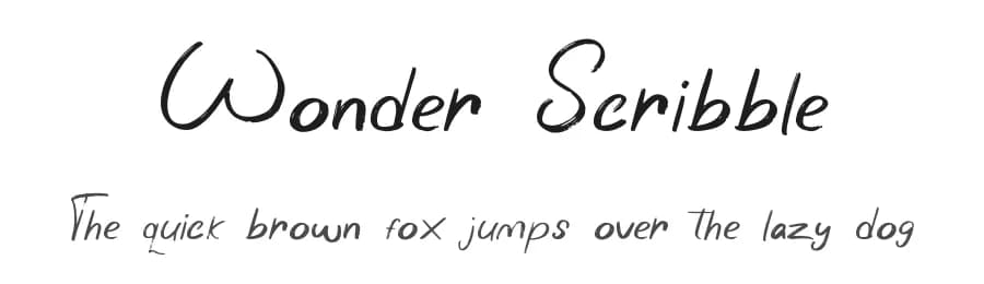 Wonder Scribble by Attype Studio — Script Handwritten Font