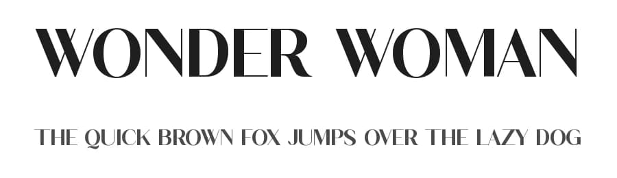 Wonder Woman by Graphicxell — Sans Serif Font