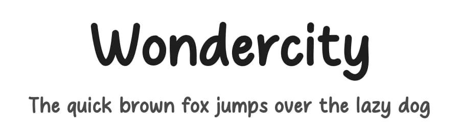 Wondercity by MJType — Script Handwritten Font