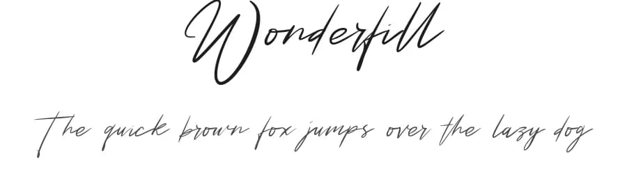 Wonderfill by Pustudio — Script Handwritten Font — preview 1