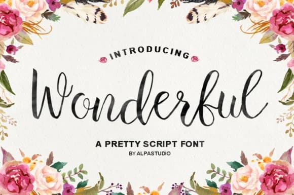 Wonderful Script Font by Youngtype — Script Handwritten Font