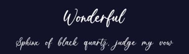 Wonderful by Graphix Line Studio — Script Handwritten Font — thumbnail 2