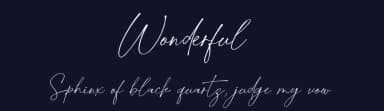 Wonderful by Behind the Ink — Script Handwritten Font — thumbnail 2