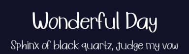 Wonderful Day by Booga Letter — Script Handwritten Font — thumbnail 2
