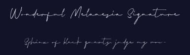 Wonderful Melanesia Signature by Arterfak Project — Script Handwritten Font — thumbnail 2