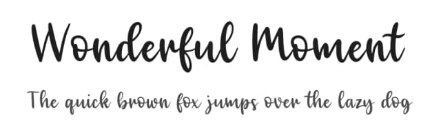 Wonderful Moment by Maria Feliz Studio — Script Handwritten Font