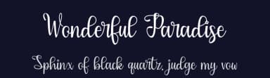 Wonderful Paradise by Supersemar Letter — Script Handwritten Font — thumbnail 2