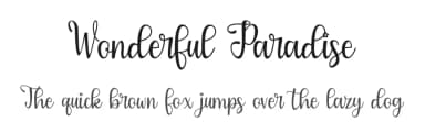 Wonderful Paradise by Supersemar Letter — Script Handwritten Font — thumbnail 1