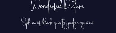 Wonderful Picture by Scratchones — Script Handwritten Font — thumbnail 2