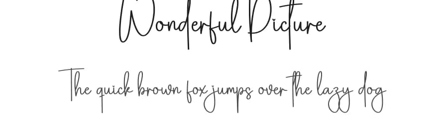 Wonderful Picture by Scratchones — Script Handwritten Font