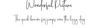 Wonderful Picture by Scratchones — Script Handwritten Font — thumbnail 1