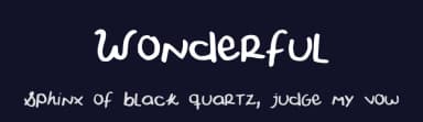 Wonderful by Gaby Castañeda — Script Handwritten Font — thumbnail 2