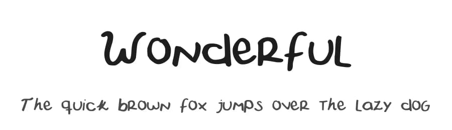 Wonderful by Gaby Castañeda — Script Handwritten Font