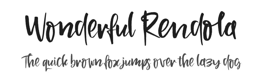 Wonderful Rendola by Perspectype Studio - Letterena.com — Script Handwritten Font