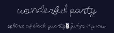 Wonderful Party by Xerographer Fonts — Script Handwritten Font — thumbnail 2