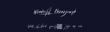Wonderful Phonograph by Xerographer Fonts — Script Handwritten Font — thumbnail 2