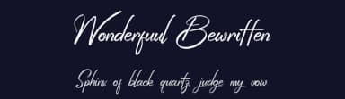Wonderfuul Bewritten by Kateeng Ciu — Script Handwritten Font — thumbnail 2