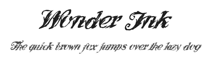 Wonder Ink by Xerographer Fonts — Script Handwritten Font