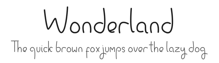Wonderland by Sely Andini — Script Handwritten Font