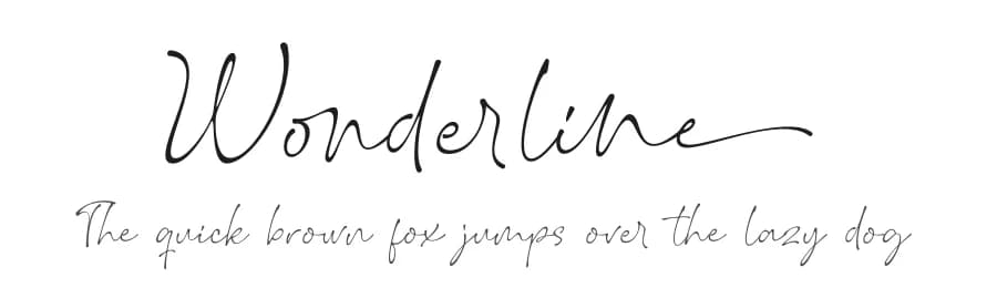 Wonderline by Subectype & Orenari — Script Handwritten Font