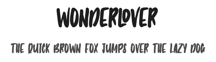 Wonderlover by Vunira Design — Script Handwritten Font