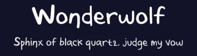 Wonderwolf by Tigadestd — Script Handwritten Font — thumbnail 2