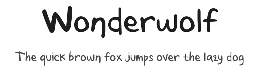 Wonderwolf by Tigadestd — Script Handwritten Font