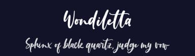 Wondiletta by Almarkhatype — Script Handwritten Font — thumbnail 2
