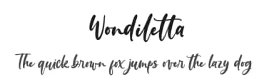 Wondiletta by Almarkhatype — Script Handwritten Font — thumbnail 1