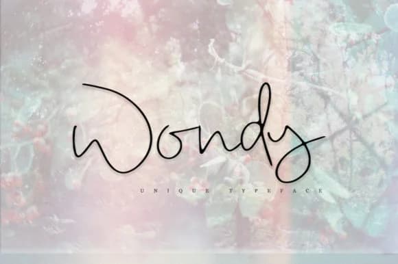 Wondy Font by Katie Holland — Script Handwritten Font