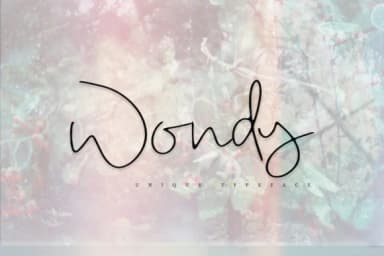 Wondy Font by Katie Holland — Script Handwritten Font — thumbnail 1