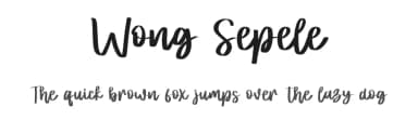 Wong Sepele by Letterafa Studio — Script Handwritten Font — thumbnail 1