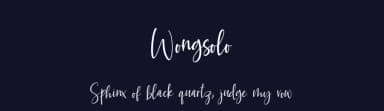 Wongsolo by belovestudio — Script Handwritten Font — thumbnail 2