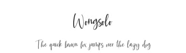 Wongsolo by belovestudio — Script Handwritten Font — thumbnail 1