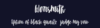 Wonsmith by Katsia Jazwinska — Script Handwritten Font — thumbnail 2