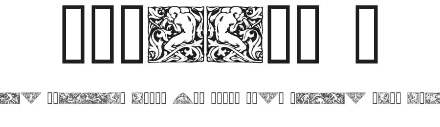 Woodcut 1 by Listemageren — Dingbats Font