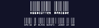 Woodcutter Barcode by Woodcutter — Dingbats Font — thumbnail 2