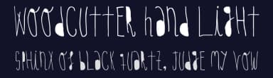 Woodcutter Hand Light by Woodcutter — Script Handwritten Font — thumbnail 2