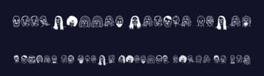 Woodcutter People Faces by Woodcutter — Dingbats Font — thumbnail 2