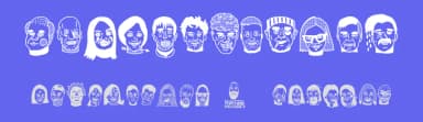 Woodcutter People Faces Vol.2 by Woodcutter — Dingbats Font — thumbnail 3