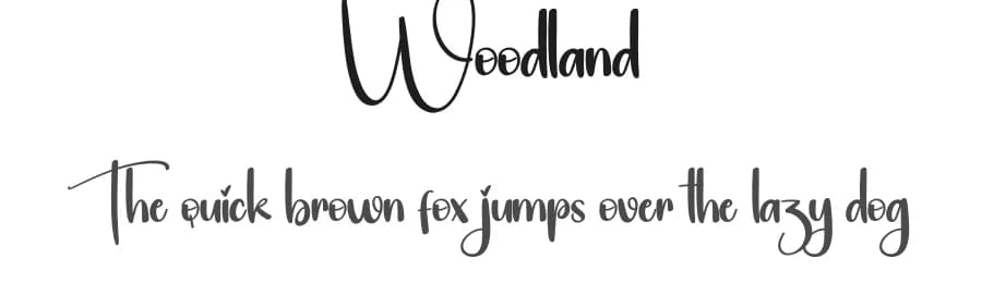 Woodland by Scratchones — Script Handwritten Font