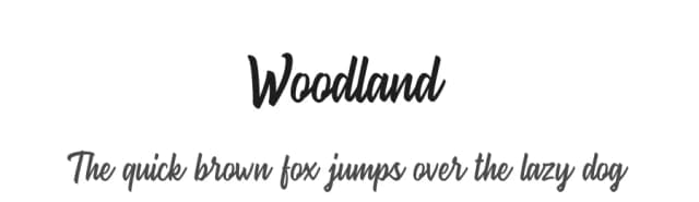 Woodland by Iqbal Habibi — Script Handwritten Font