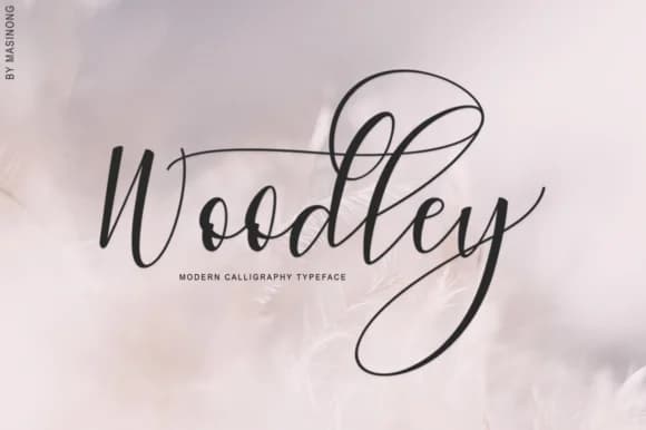 Woodley Font by masinong — Script Handwritten Font