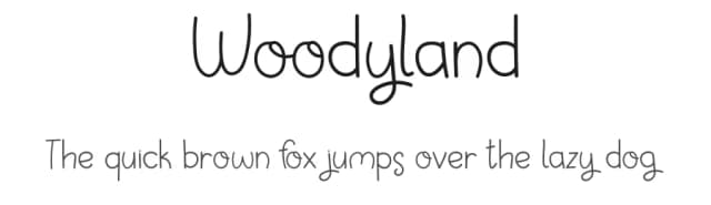 Woodyland by Illushvara — Script Handwritten Font