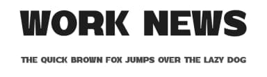 Work News by Graphicxell — Sans Serif Font — thumbnail 1