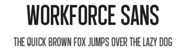 Workforce Sans by Måns Grebäck — Sans Serif Font — thumbnail 1