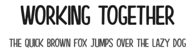 Working Together by Octotype  | Thomas Boucherie — Script Handwritten Font — thumbnail 1